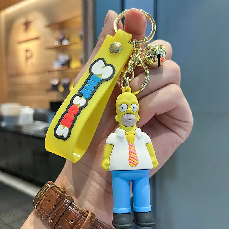 8 Kinds of The Simpsons Keychain Charm Cartoon Anime Handmade Cute Unisex Car Key chain Pendant Luggage Accessories Couple Gift 06 - ihavepaws.com