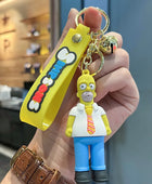 8 Kinds of The Simpsons Keychain Charm Cartoon Anime Handmade Cute Unisex Car Key chain Pendant Luggage Accessories Couple Gift 06 - ihavepaws.com