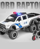 1/28 Ford Raptor F150 Alloy Car Modified Off-Road Vehicles Model Diecast Metal Toy Police Vehicle Car Model Collection Kids Gift White - IHavePaws