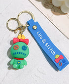 Anime Funny Stitch Keychain Cute Keychain PVC Pendant Men's and Women's Backpack Car Keychain Jewelry Accessories SDZ 41 - ihavepaws.com