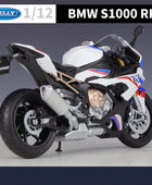 WELLY 1:12 BMW S1000RR Alloy Sports Motorcycle Model Diecasts Metal Street Racing Motorcycle Model Collection Childrens Toy Gift
