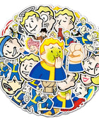 Cartoon Anime Game Fallout Stickers for Laptop Suitcase Stationery Waterproof Decals Album Graffiti Kids Toys Gifts 50Pcs - IHavePaws