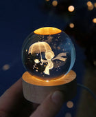 3D Crystal ball Planet Night Light - IHavePaws