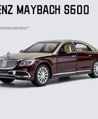 1:24 Maybach S600 S650 Alloy Metal Car Model Diecasts Metal Toy Vehicles Car Model High Simulation Sound and Light Kids Toy Gift Red - IHavePaws