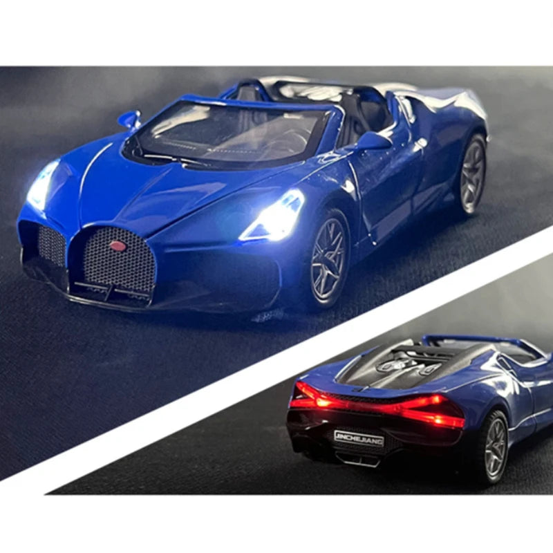 1:32 Bugatti Mistral W16 Alloy Sports Car Model Diecasts & Toy Vehicles Metal Racing Car Model Simulation - IHavePaws