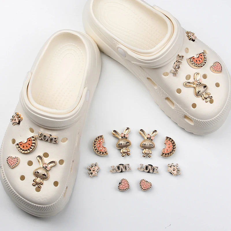 Rabbit Design Shoe Charms for Crocs DIY Garden Shoe Set Accessories Decoration Buckle for Croc Shoe Charm Kids Party Girls - IHavePaws