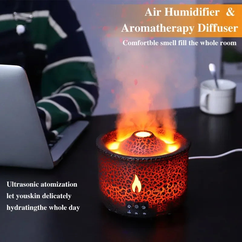 Portable Volcano Flame Air Humidifier - IHavePaws