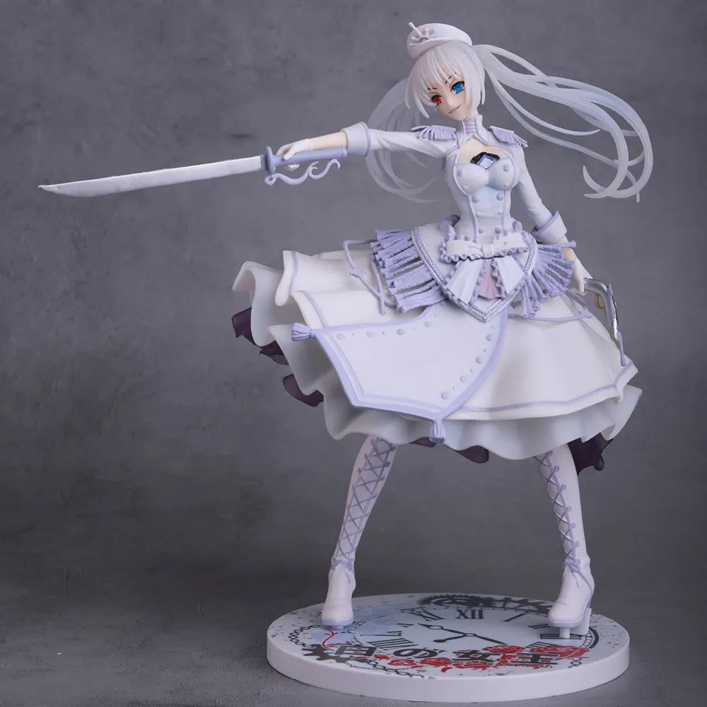 Anime DATE A LIVE Tokisaki Kurumi Action Figure White Hair Gueen Figure Model Doll - IHavePaws