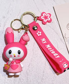 1PC Cute Sanrio Series Keychain For Men Colorful Keyring Accessories For Bag Key Purse Backpack Birthday Gifts SLO 22 - ihavepaws.com
