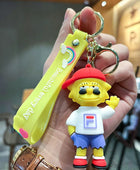 Cartoon Anime Simpson Keychain Pendant Sports Boy PVC Car Key Chain Ring Luggage Accessories Couple Gifts Children's Toys 01 - ihavepaws.com