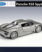 WELLY 1:24 Porsche 918 Spyder Alloy Sports Car Model Diecast Metal Toy Racing Car Model Simulation Collection - IHavePaws