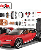 Maisto Assembly Version 1:24 Bugatti Chiron Alloy Sports Car Model Diecast Metal Racing Car Model Simulation Childrens Toys Gift