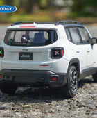 WELLY 1:24 Jeep Renegade Trailhawk SUV Alloy Car Model Diecasts Metal Off-road Vehicles Car Model Simulation Childrens Toy Gifts