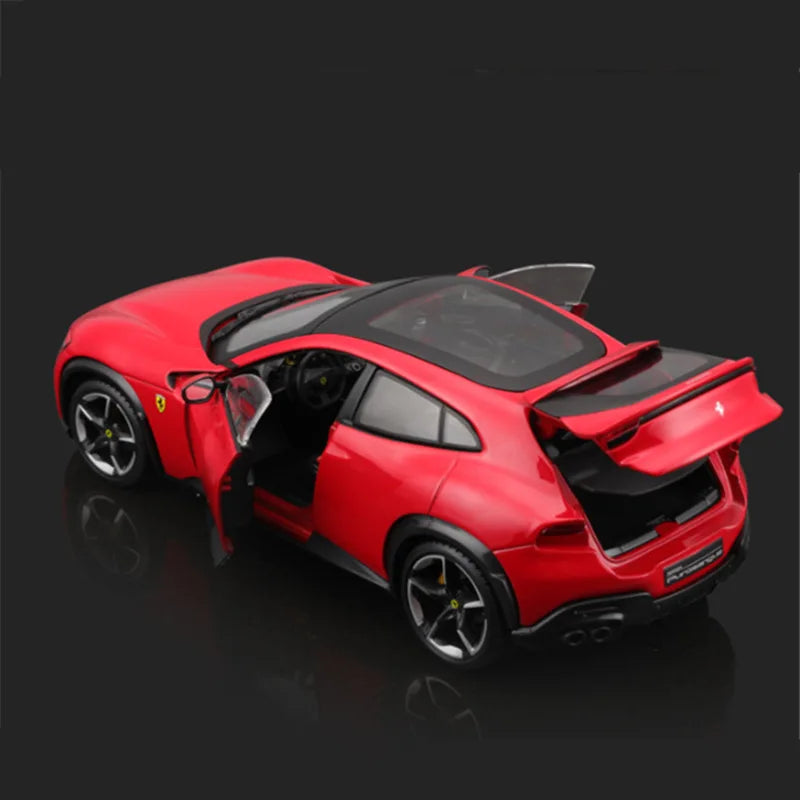 Bburago 1:25 Ferrari FUV SUV Purosangue Alloy Sports Car Model Diecast Metal Racing Car Vehicles Model Simulation Kids Toys Gift - IHavePaws