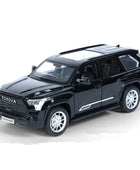 1/24 Sequoia SUV Alloy Car Model Diecasts & Toy Metal Off-Road Vehicles Car Model High Simulation Sound and Light Childrens Gift Black - IHavePaws