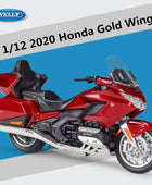 Welly 1:12 HONDA Gold Wing Alloy Racing Motorcycle Scale Model Simulation Diecast - IHavePaws