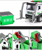 1/32 City Garbage Collection Truck Car Model Toy Garbage Sorting Sanitation Clearing Vehicle Car Model Sound and Light Kids Gift