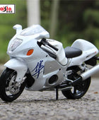 Maisto 1:18 SUZUKI Hayabusa GSX-1300R Alloy Racing Motorcycle Model Diecasts Metal Toy Street Sports Motorcycle Model Kids Gifts White retail box - IHavePaws