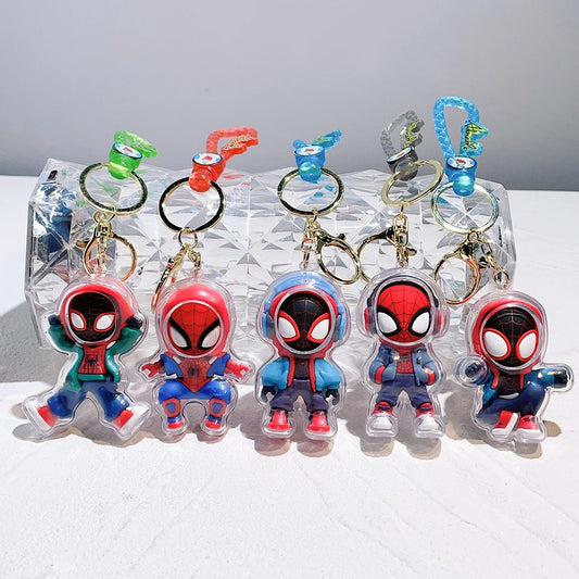 Superhero Captain America Spiderman Iron Man Keychain Avengers Handmade Figurine Pendant Gift Cartoon - ihavepaws.com