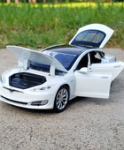 1:32 Tesla Model S 3 Alloy Car Model Simulation Diecasts Metal Toy Car Vehicles Model Collection Sound and Light Childrens Gifts - IHavePaws