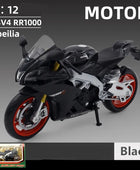 1:12 Suzuki GSX-R1000R Alloy Racing Motorcycle Model Diecast RSV4 Black RetailBox - IHavePaws