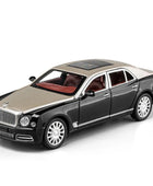 1:24 Mulsanne Alloy Luxy Car Model Diecasts & Toy Vehicles Metal Car Model Simulation Sound and Light Collection Childrens Gifts Golden - IHavePaws