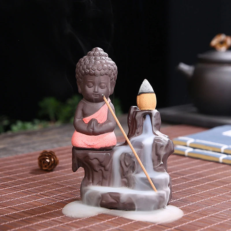 Backflow Incense Burner Ceramic Purple Sand Incense Stove Zen Buddhist Hand Incense Stick Holder Home Office Decoration Ornament 8x6x11.5cm 3 - IHavePaws