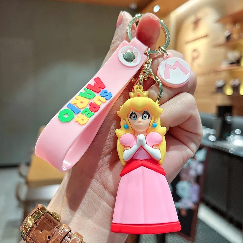 Super Mario Brothers Keychain Classic Game Character Model Pendant Men's and Women's Car Keychain Ring Bookbag Accessories Toys 09 - ihavepaws.com
