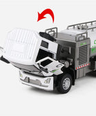 Alloy Dust Removal Disinfection Car Truck Model City Sanitation Vehicles Car Model With Spray Sound and Light Childrens Toy Gift