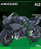 Large Size 1/9 KAWASAKI H2R Alloy Racing Motorcycle Simulation Metal Street Motorcycle Model Sound and Light Childrens Toys Gift - IHavePaws