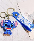 Anime Funny Stitch Keychain Cute Keychain PVC Pendant Men's and Women's Backpack Car Keychain Jewelry Accessories SDZ 05 - ihavepaws.com