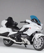 Welly 1:18 HONDA Gold Wing Touring Motorcycle Scale Model White retail box - IHavePaws