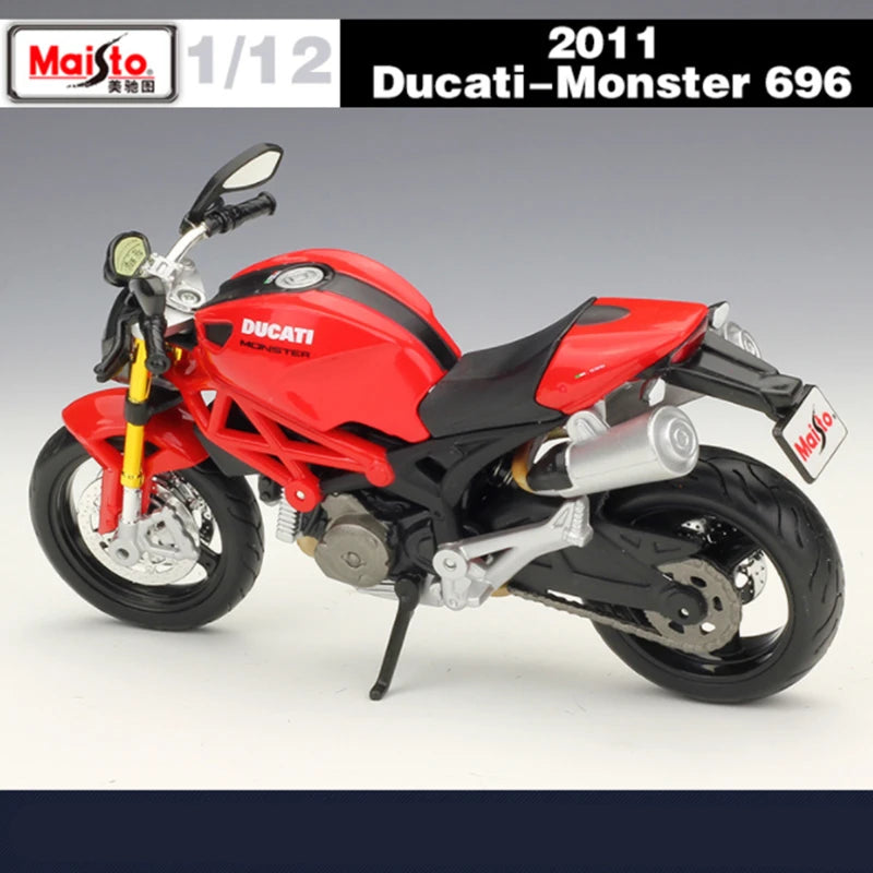 Maisto 1:12 Ducati Monster 696 Alloy Racing Motorcycle Model Diecast Metal Street Motorcycle Model Collection - IHavePaws