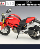 Maisto 1:12 Ducati Monster 696 Alloy Racing Motorcycle Model Diecast Metal Street Motorcycle Model Collection - IHavePaws