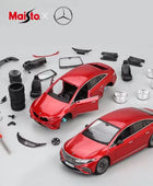 Maisto Assembly Version 1:24 Mercedes-Benz EQS Alloy Car Model Diecast Metal New Energy Car Vehicles Model Simulation Kids Gifts