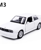 1:36 BMW M4 CSL M3 Alloy Sports Car Model Diecast Metal Racing Super Car Vehicles Model Simulation Collection Childrens Toy Gift M3 White - IHavePaws