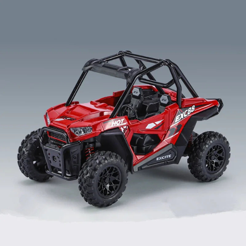 1:24 Alloy ATV Sports Motorcycle Model Diecasts Metal Toy Beach All-Terrain Off-Road Motorcycle Red - IHavePaws