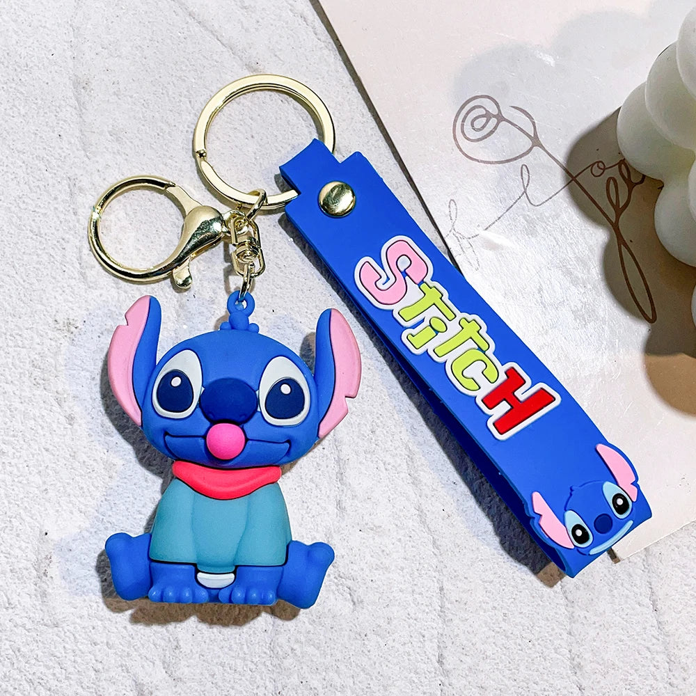 Anime Funny Stitch Keychain Cute Keychain PVC Pendant Men's and Women's Backpack Car Keychain Jewelry Accessories 37 - ihavepaws.com