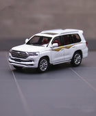1/64 Toyotas Land Cruiser LC200 SUV Alloy Car Model Diecast Metal Off-road Vehicle Car Model Miniature Scale Collection Kid Gift