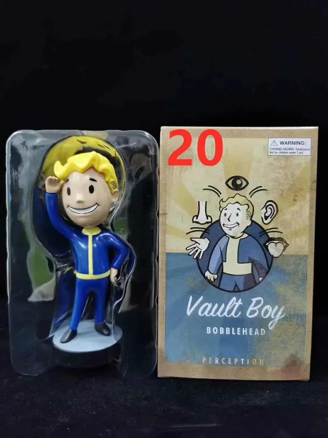 Cartoon Animation Fallout 4 Vault Boy Fallout 3 Generation 7 Shaking Head Boxed Doll Bobblehead Perception - IHavePaws