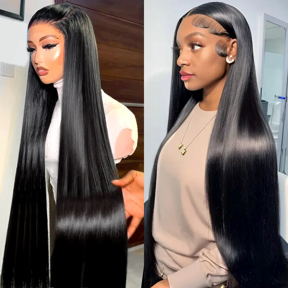 5x5 Glueless Wear And Go Wigs Transparent 13x6 Pre Cut Hairline Straight Lace Front Human Hair Wigs 13x4 Lace Frontal Wigs