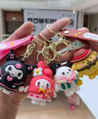 Kawaii HelloKitty Keychain Cute Cartoon Kuromi Doll Pendant Car Keyring Schoolbag Decoration Ornaments Jewelry Gifts for Friends - ihavepaws.com