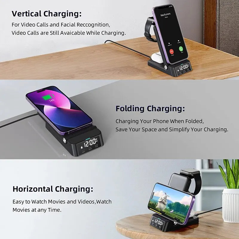 Cy4 in 1 Wireless Charger - Fast Charging Dock Station - IHavePaws