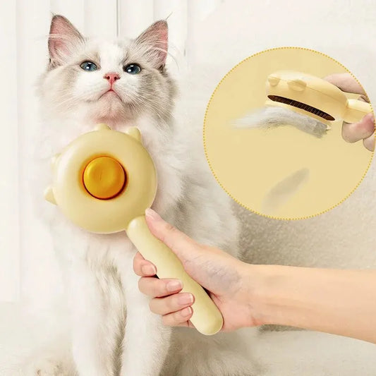 Pet Comb One-Key Hair Removal Cleaning Brush - ihavepaws.com