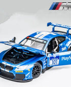 1:24 BMW CSL Alloy Track Racing Car Model Diecast Metal Toy Car Sports Model Simulation Sound and Light Collection Children Gift M6 GT3 101 - IHavePaws