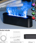 2024 RGB Flame Aroma Diffuser Humidifier STYLE A Black - IHavePaws