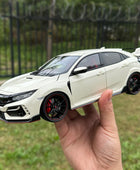 AUTOart 1:18 HONDA CIVIC TYPE R FK8 2021 Car Scale Model Alloy Collection Model Gift 73220 white - IHavePaws