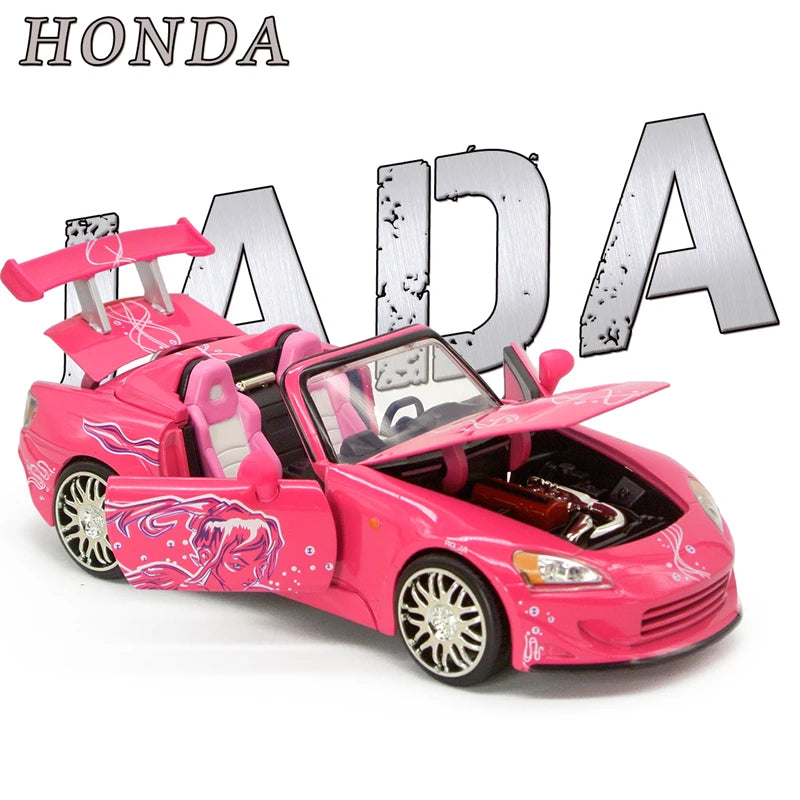 1:24 Honda S2000 Alloy Sports Car Diecasts & Toy Metal Muscle Car Racing Car Model High Simulation Collection Childrens Toy Gift - IHavePaws