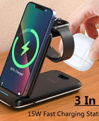 3-in-1 Wireless Charger Stand for iPhone, Apple Watch, and AirPods 15W Fast Charging - IHavePaws