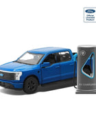 1:36 Ford Raptor F150 Pickup Alloy New Energy Car Model Diecast Metal Toy Off-road Vehicles Car Model Sound and Light Kids Gifts With Charging Blue - IHavePaws
